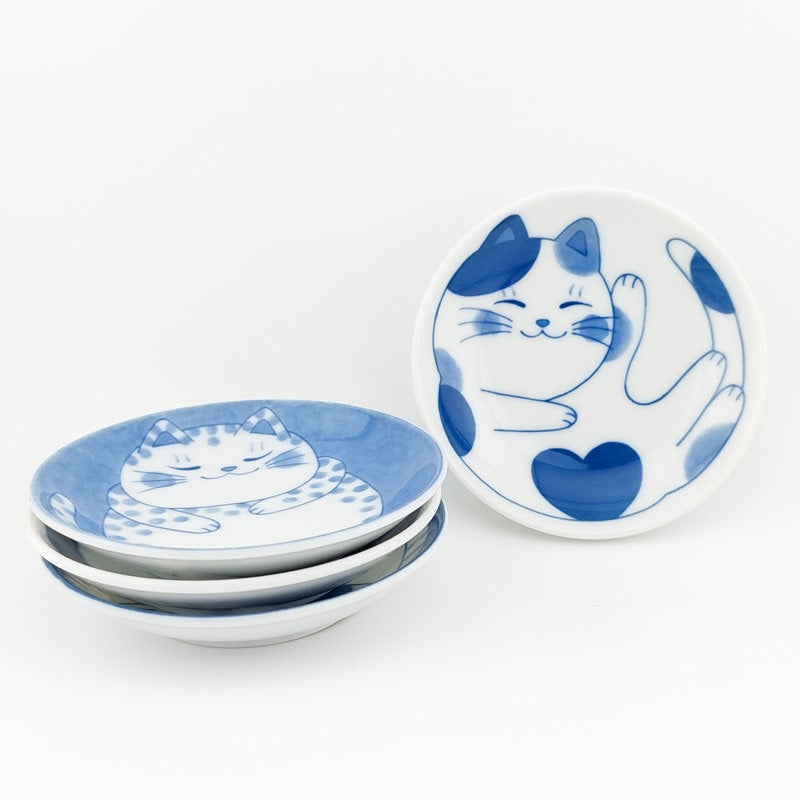 Set Kleine japanische Teller - Katze