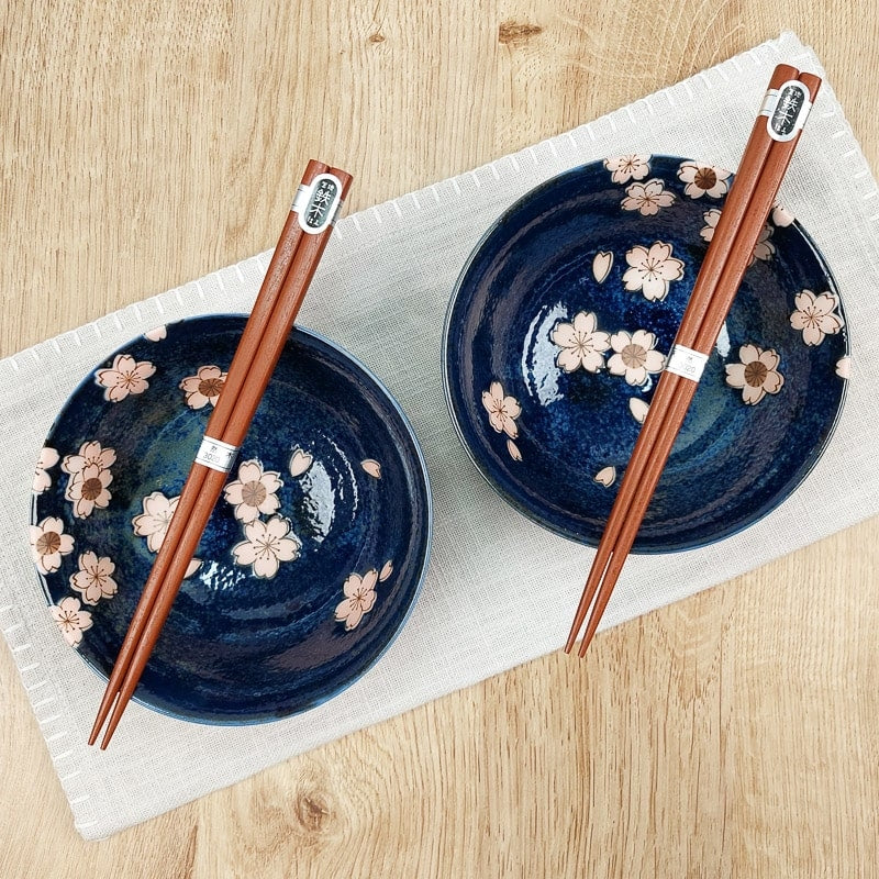 Set mit 2 Japanischen Schalen - Blossom