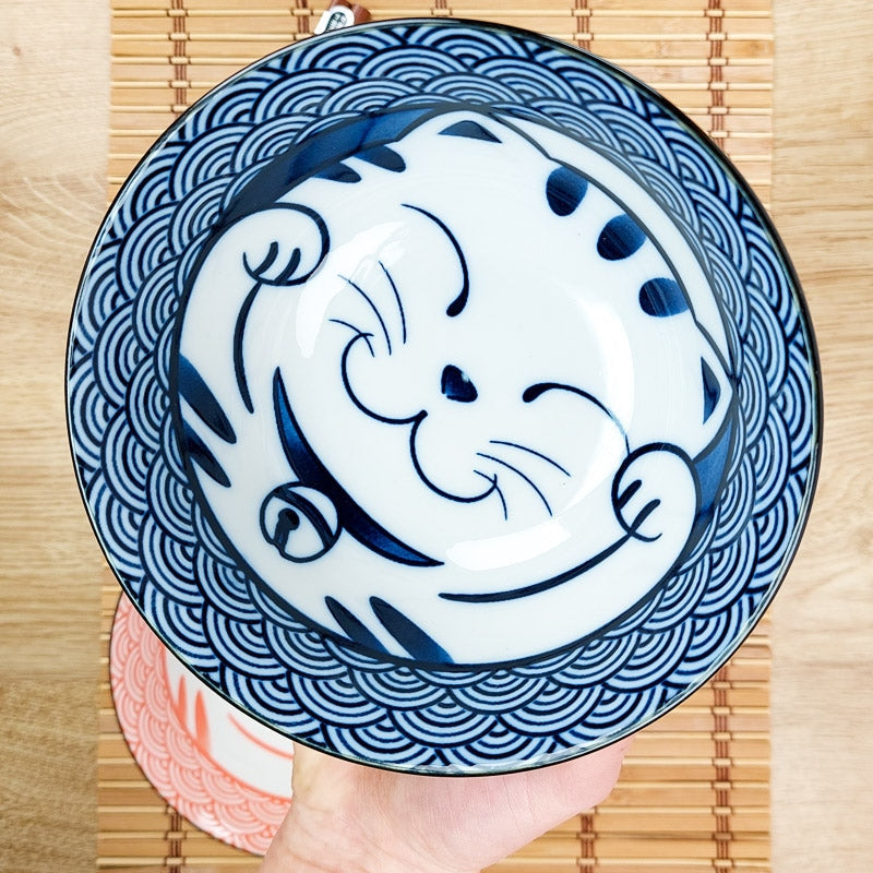 Set mit 2 Japanischen Schalen - Katze