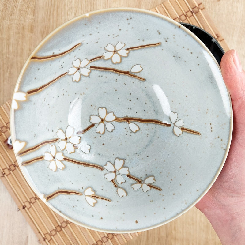Set mit 2 Japanischen Schalen - Kirschbaum