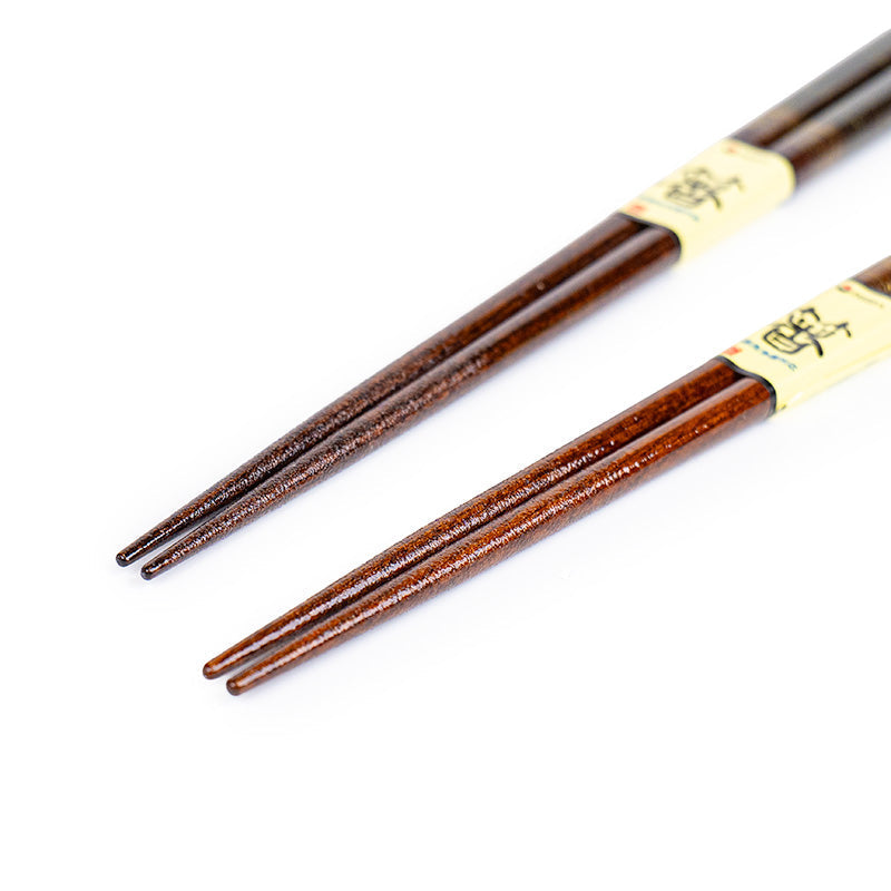 Set mit 2 Paar japanischen Essstäbchen mit Goldverzierung
