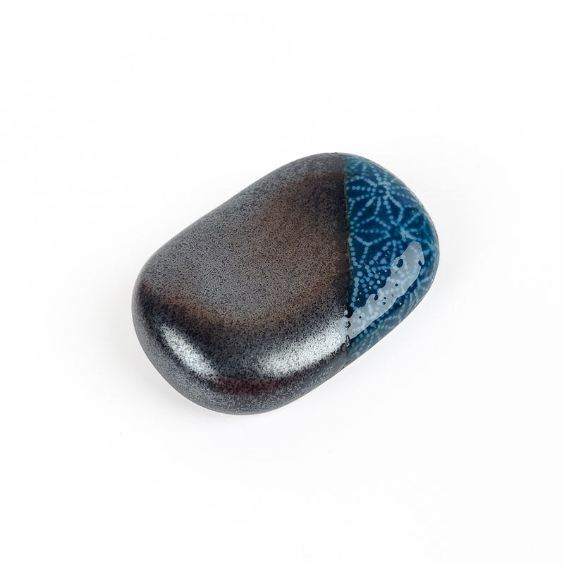 Stäbchenhalter Keramik Blau