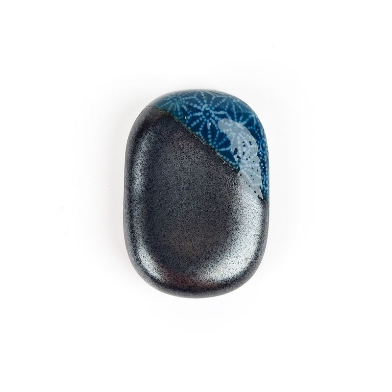 Stäbchenhalter Keramik Blau