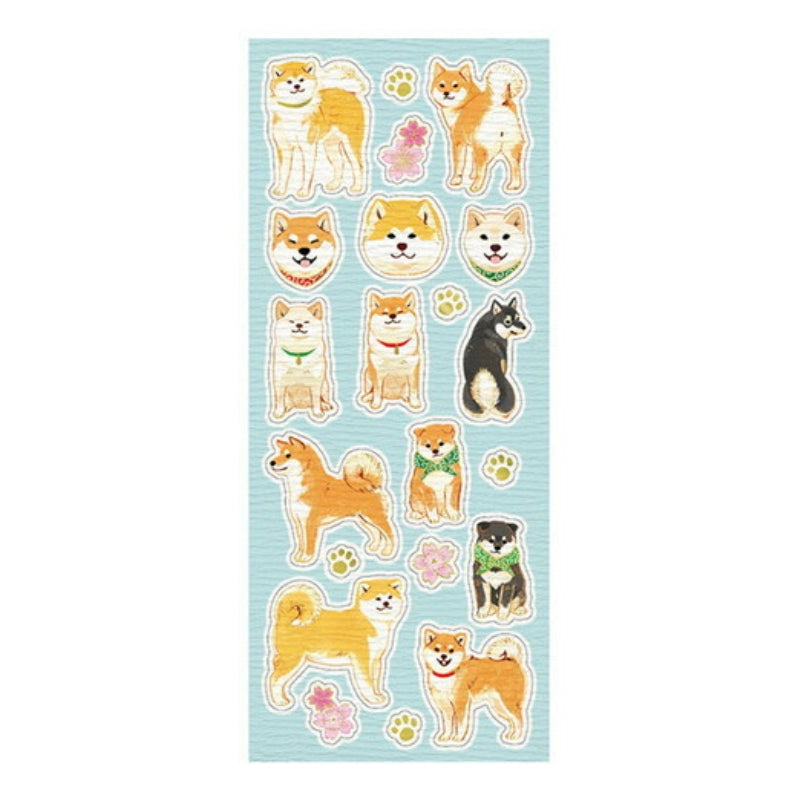 Sticker Vergoldung Japanische Hunde