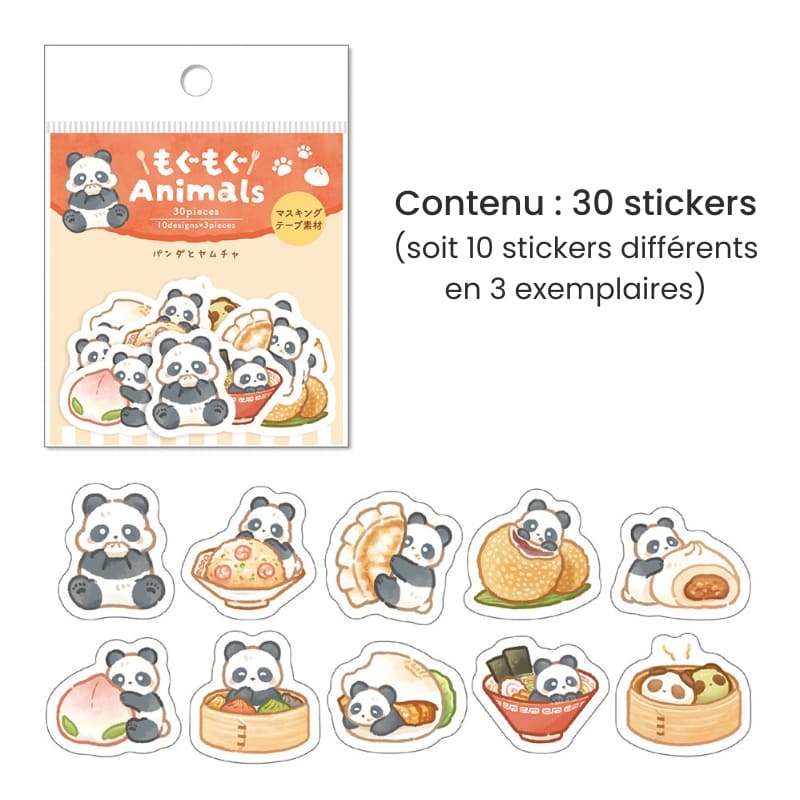 Flake-Sticker Kawaii Panda