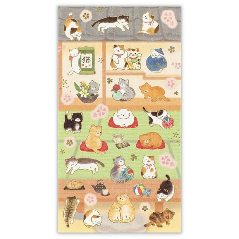 Japanische Aufkleber für Katzenliebhaber