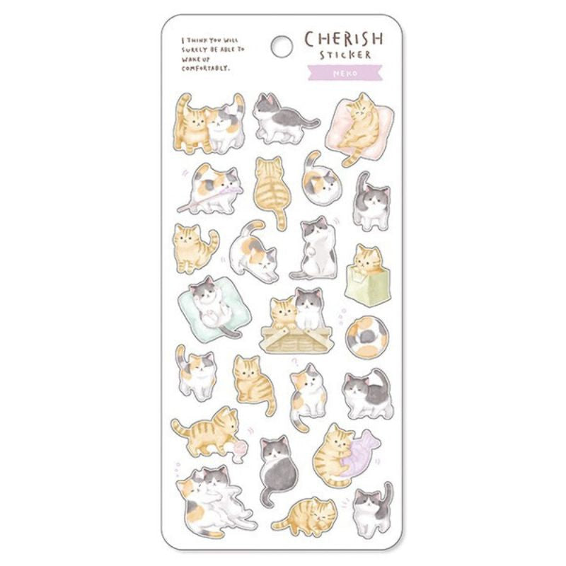 Japanische Sticker Kawaii Neko