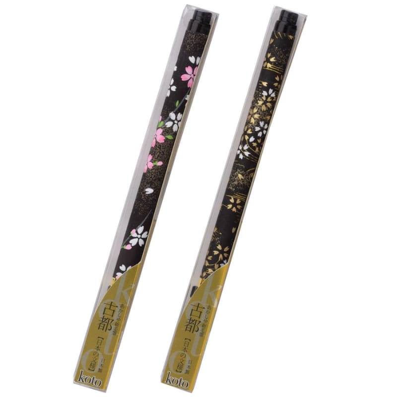 Koto Pinselstift Stiel Washi Papier Schwarz