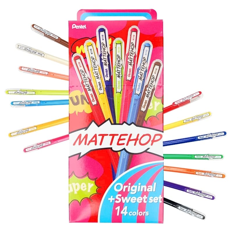 Pentel Mattehop Original + Sweet Set Farbmarker