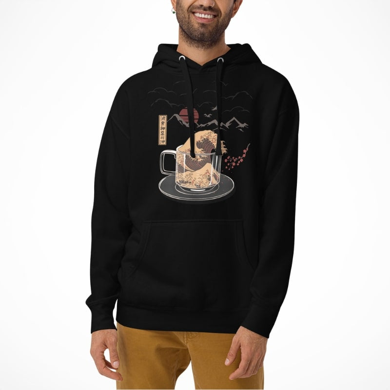 Japanisches Sweatshirt Kanagawa Coffee