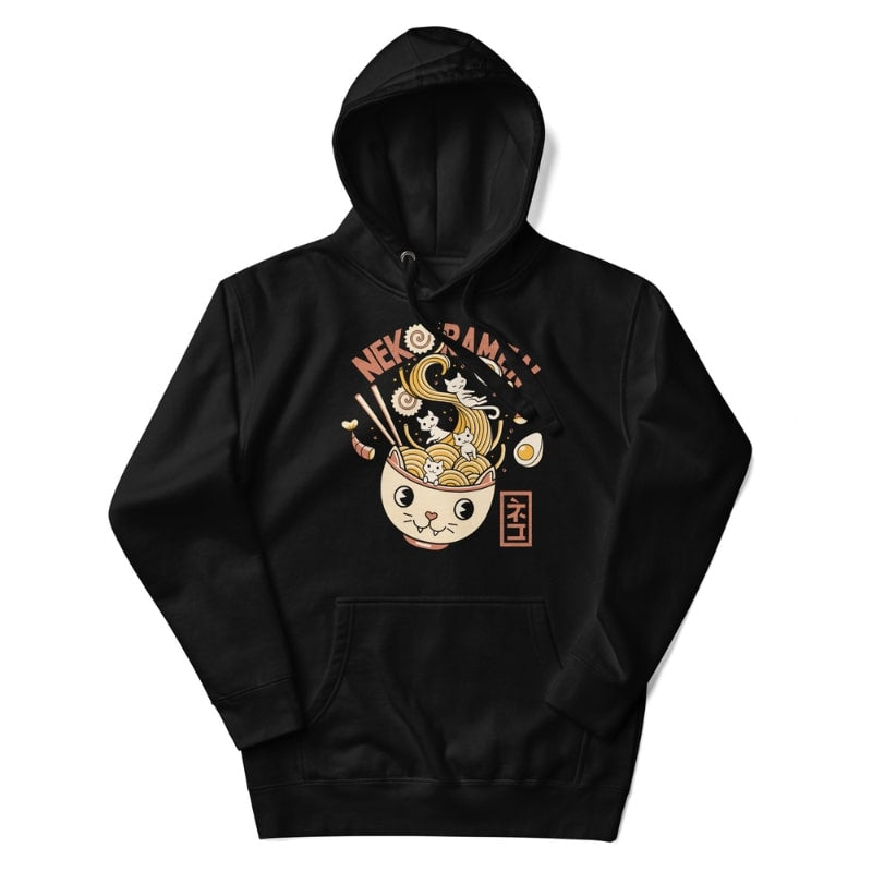 Japanisches Sweatshirt Neko Ramen - S