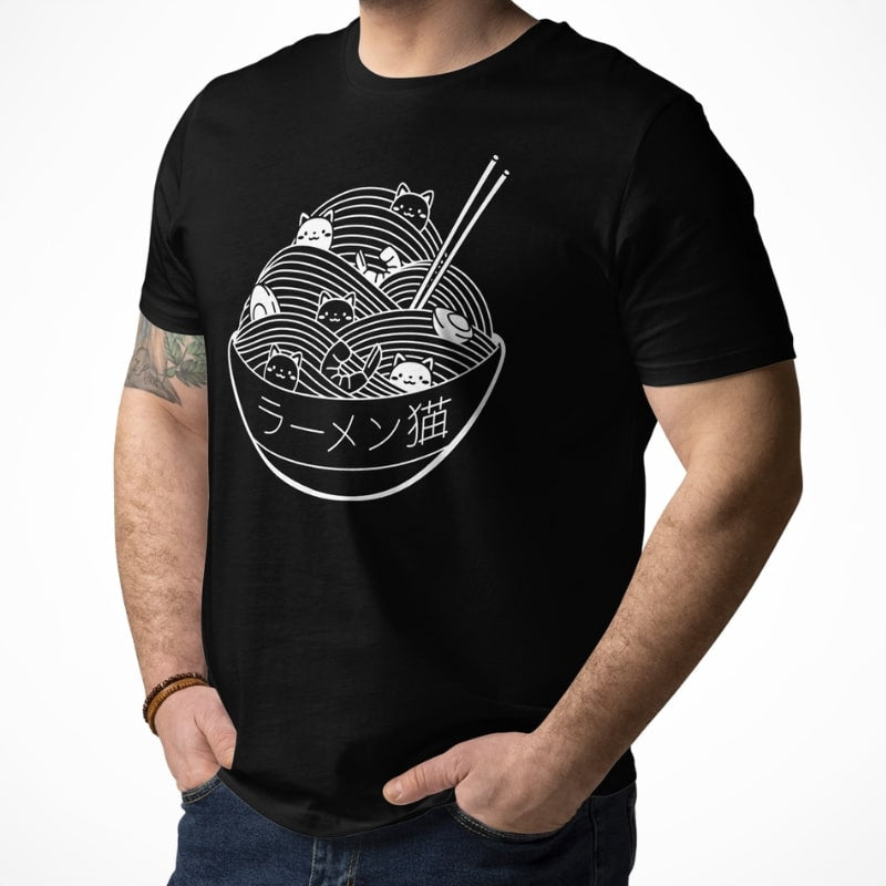 Japanisches T-Shirt Bowl of Kittens