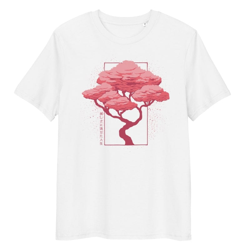 Japanisches Hanami T-Shirt - S / Weiß