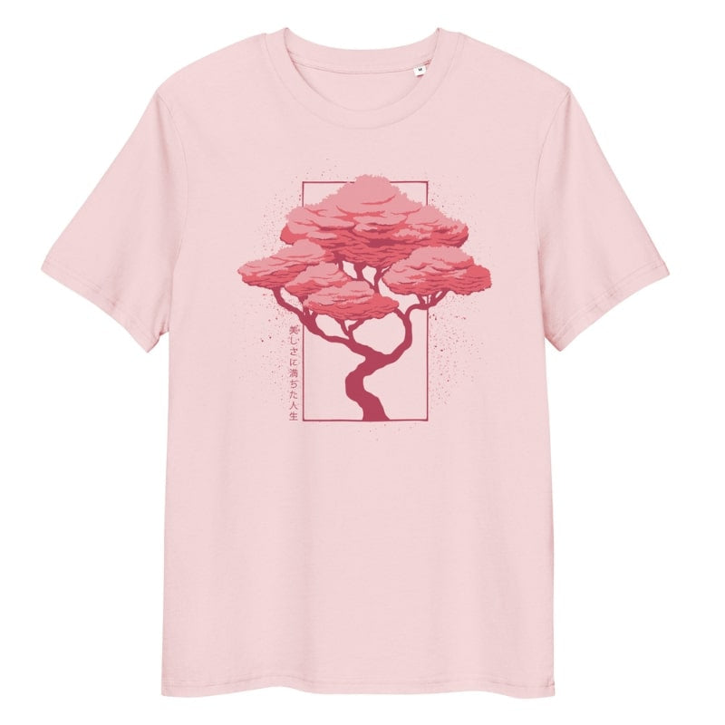 Japanisches Hanami T-Shirt - S / Rosa