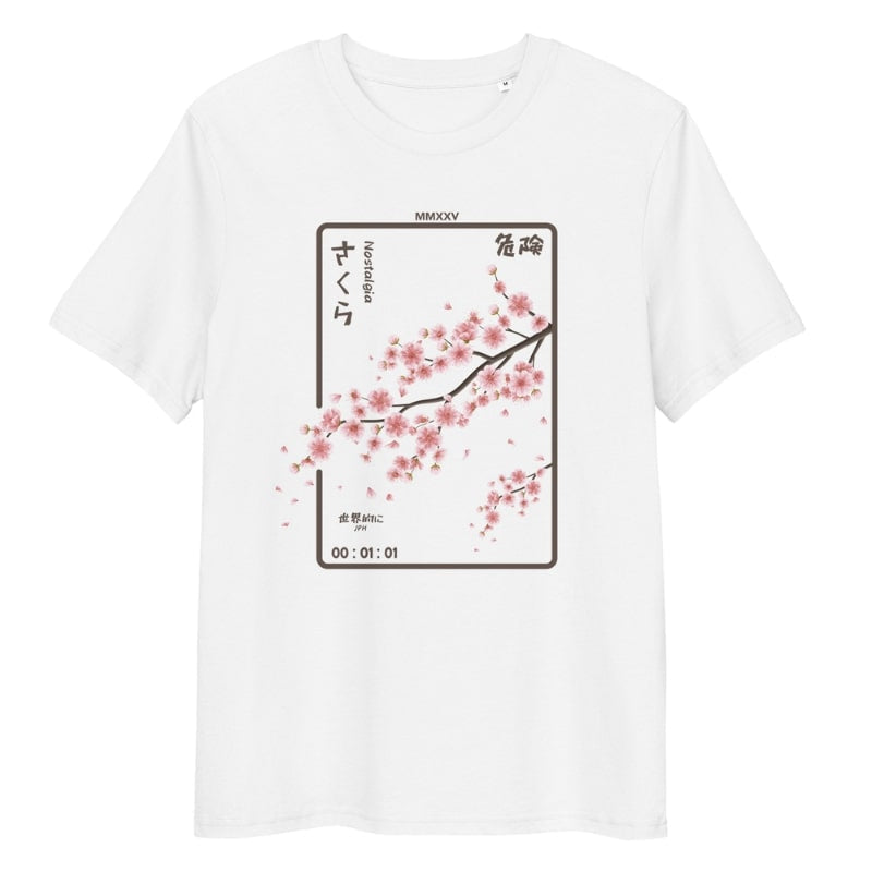 Japanisches T-Shirt Nostalgia - S / Weiß