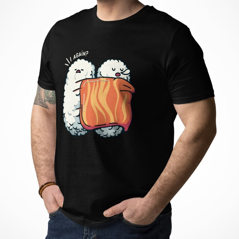 Japanisches T-Shirt Sleeping Sushi