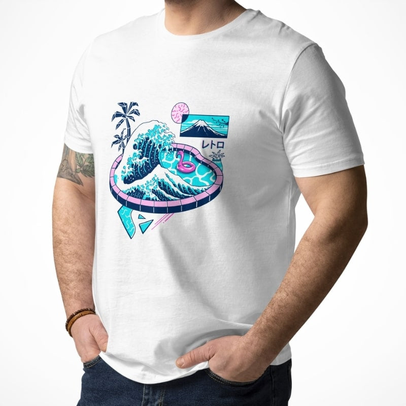 Japanisches T-Shirt The Great Pool of Kanagawa