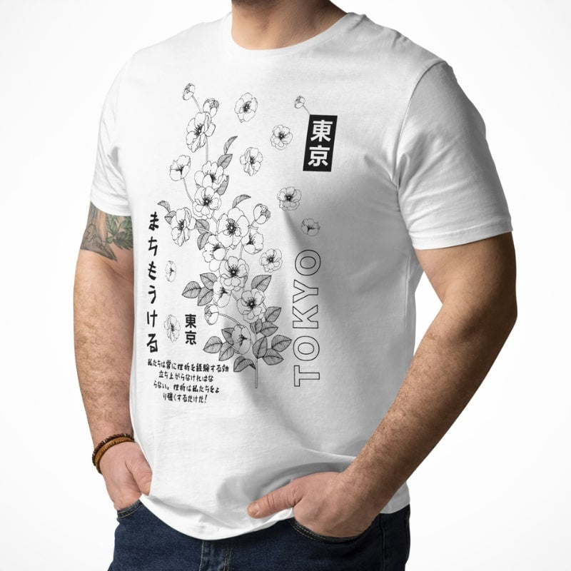 Japanisches T-Shirt Tokyo Blossom