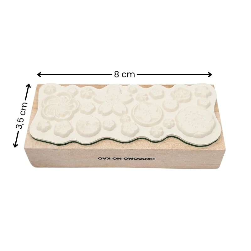 Holzstempel Japanische Blumen