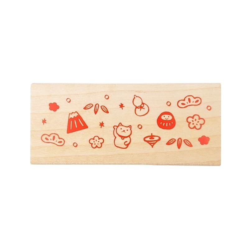 Holzstempel Japanischer Glücksbringer
