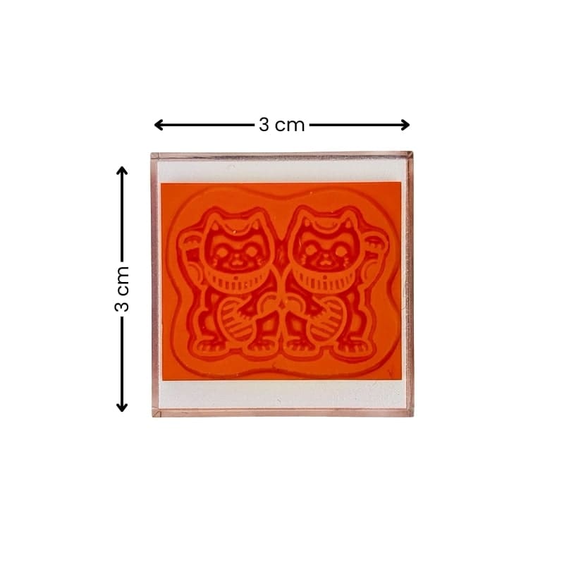 Japanischer Stempel Maneki Neko by Tomikohan