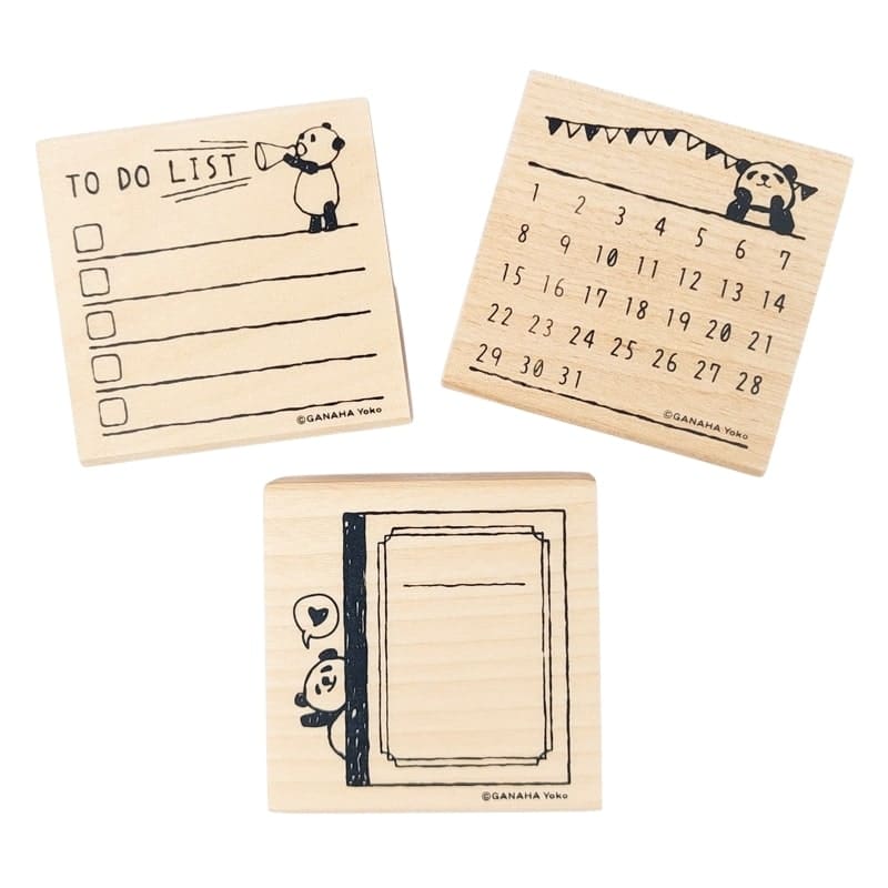 Japanischer Stempel Panda Notes