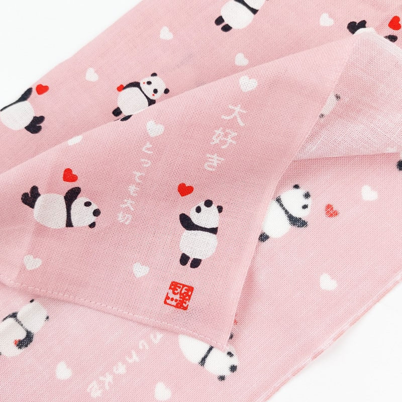 Taschentuch - Japanischer Panda-Stoff