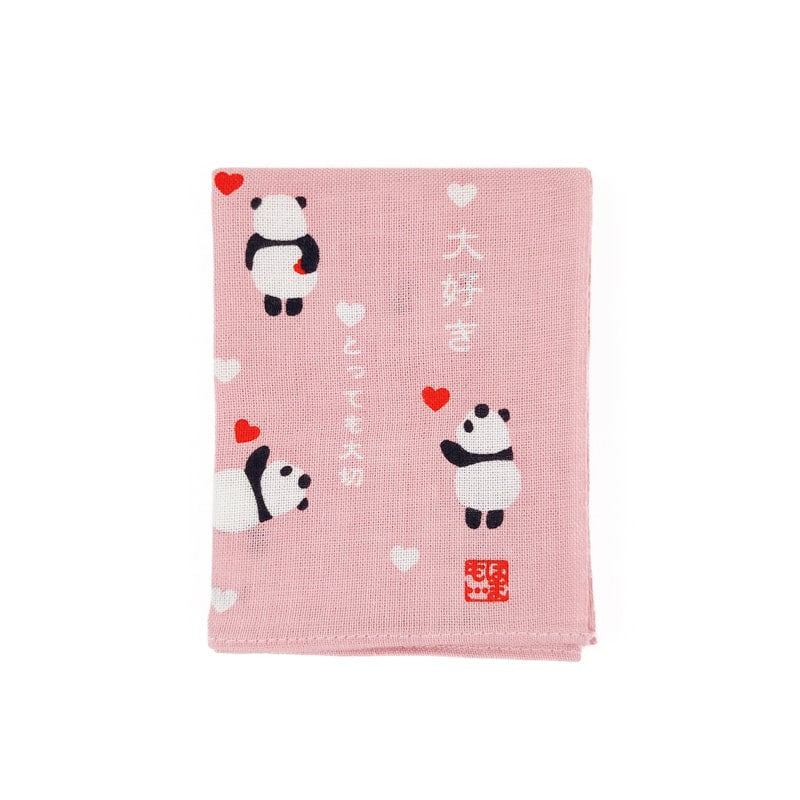 Taschentuch - Japanischer Panda-Stoff