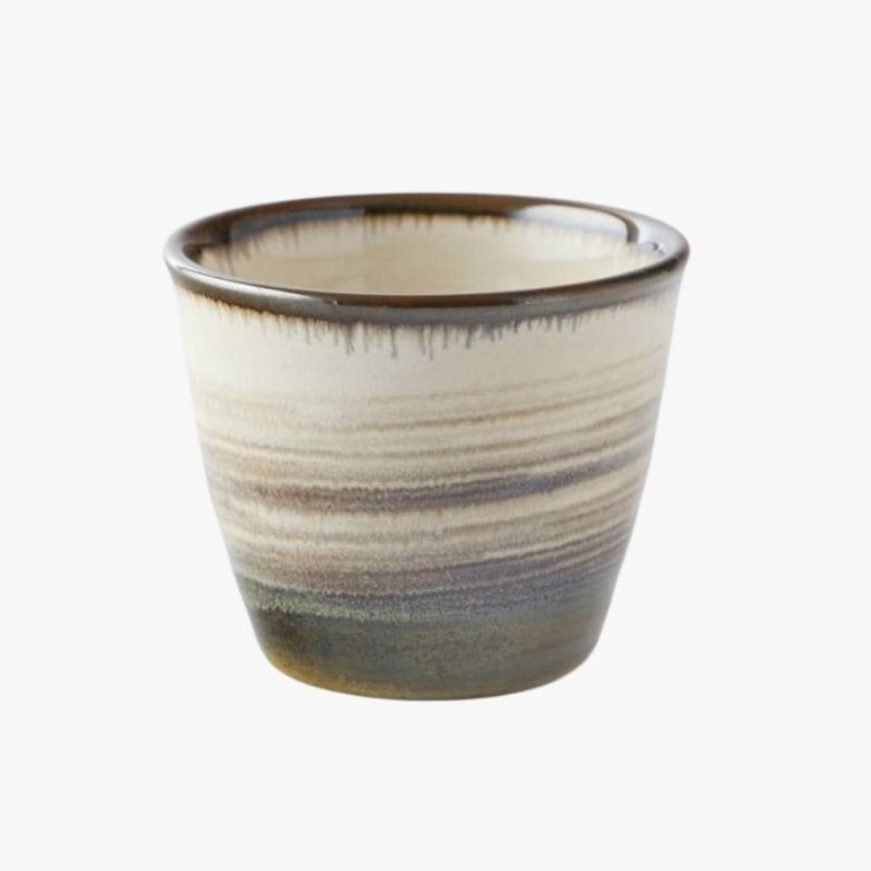 Japanische Tasse Hakeme Braun