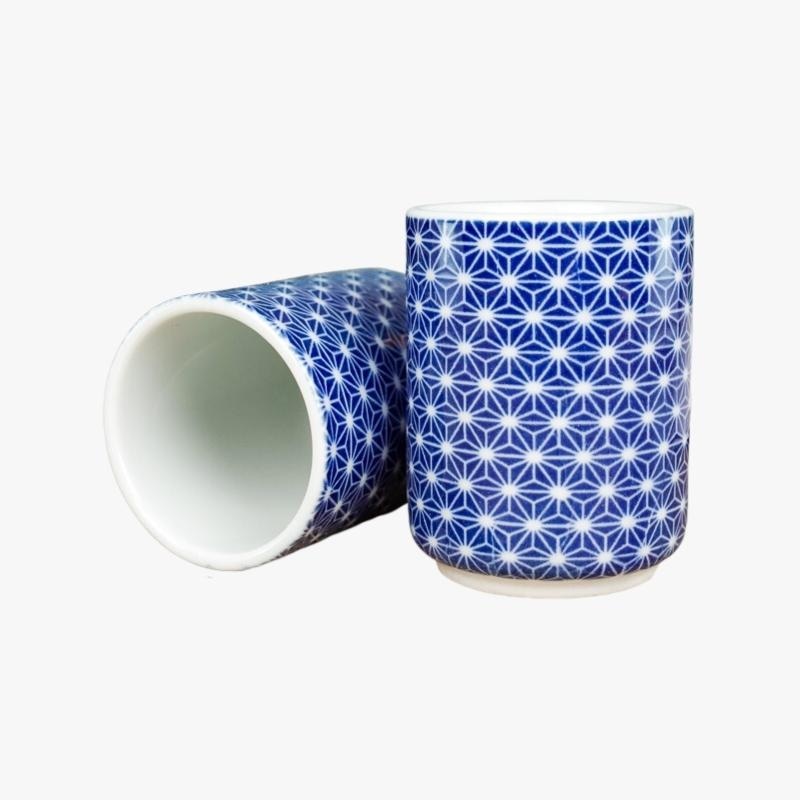 Japanische Tasse Yunomi Asanoha
