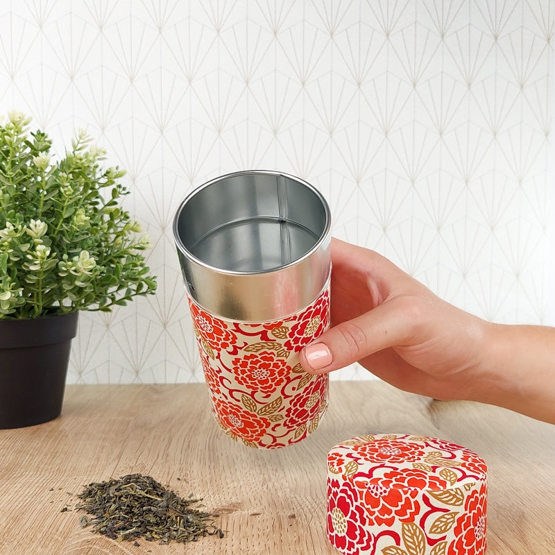 Teedose Washi Orange