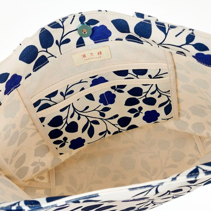 Tote Bag Japanisches Blumenmuster