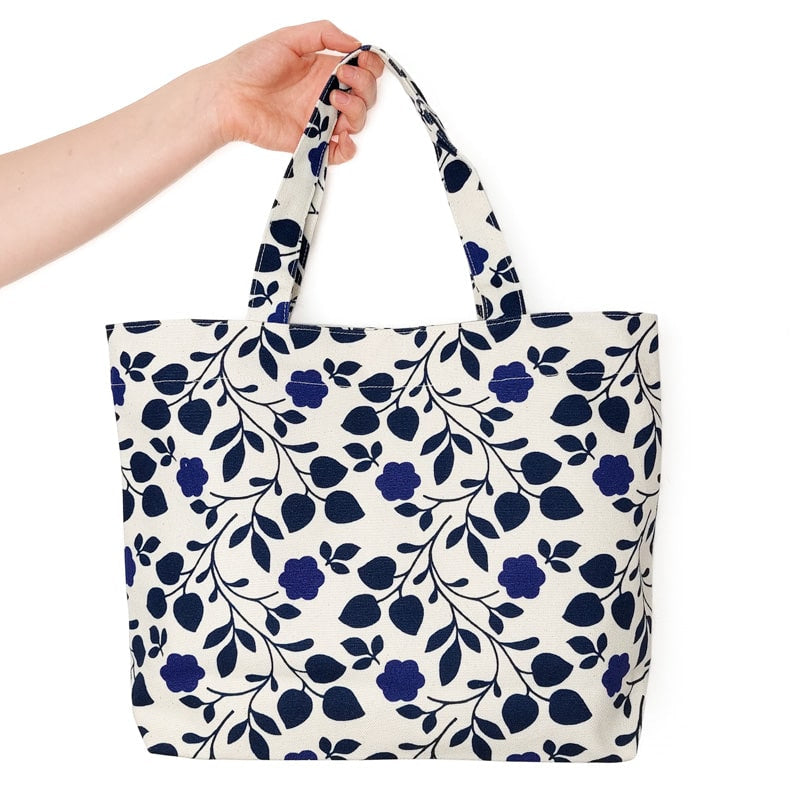 Tote Bag Japanisches Blumenmuster