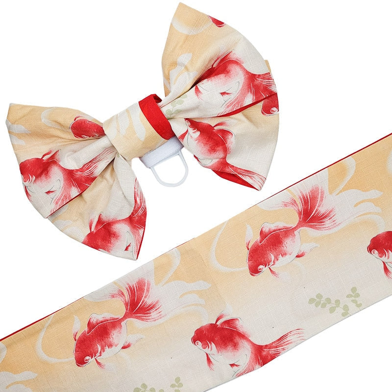 Traditioneller Obi-Gürtel Beige