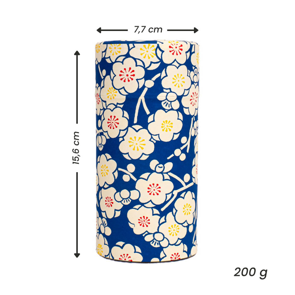 Washi-Teedose - Ume Blau