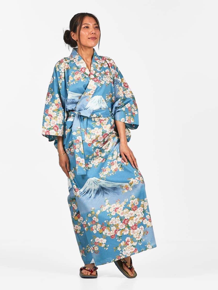Yukata Kimono Damen – Fujisan & Sakura
