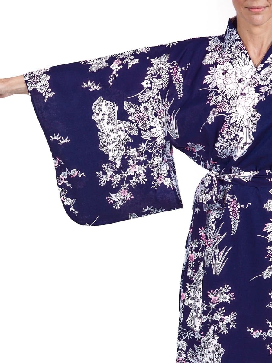Yukata Kimono Damen – Pfingstrose & Geisha