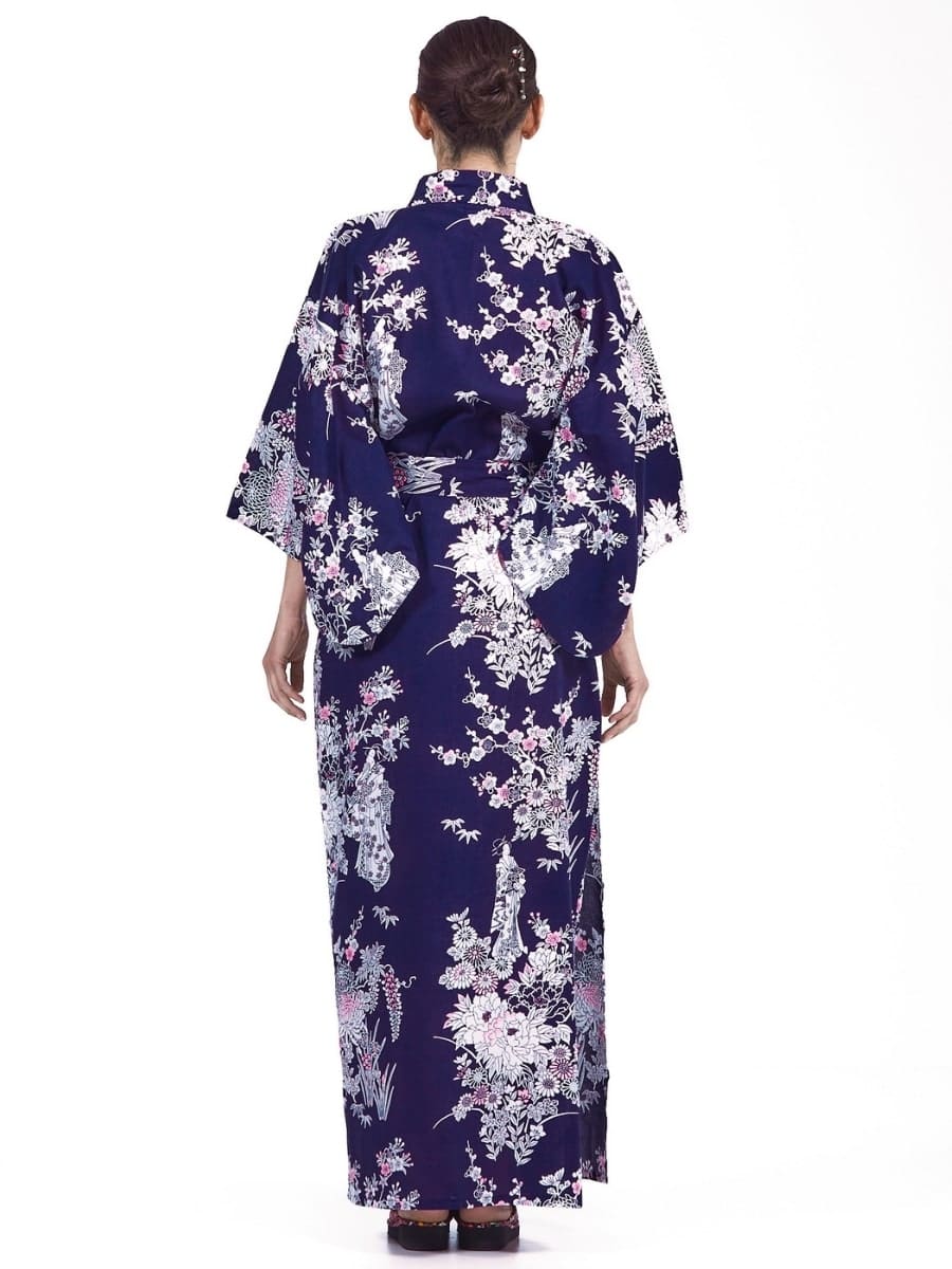 Yukata Kimono Damen – Pfingstrose & Geisha
