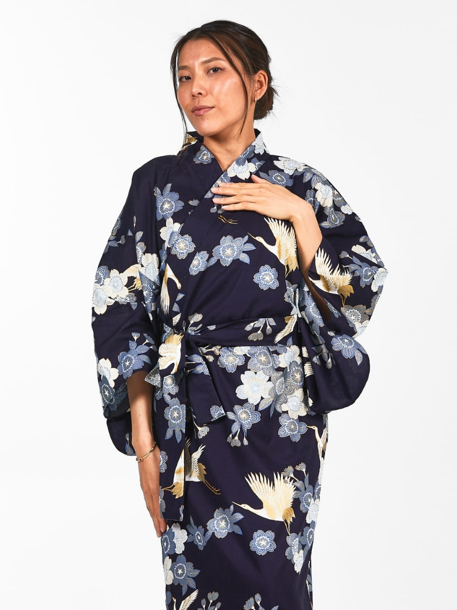 Yukata Kimono Damen – Sakura & Kranich