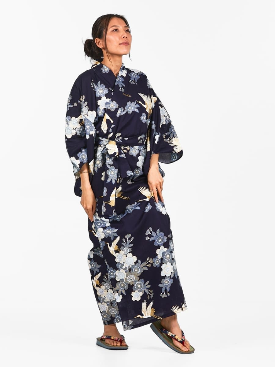 Yukata Kimono Damen – Sakura & Kranich