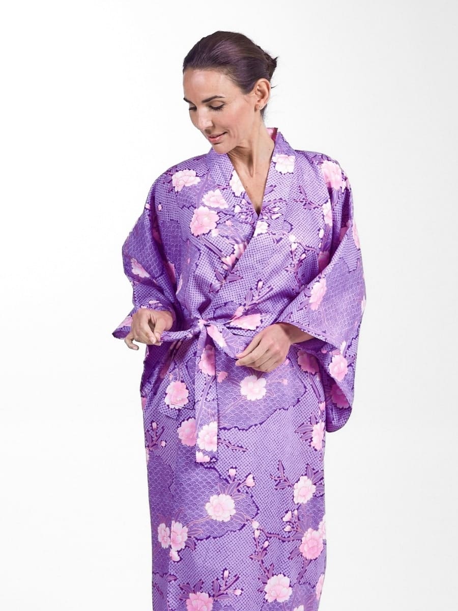 Yukata Kimono Damen – Sakura & Kumo