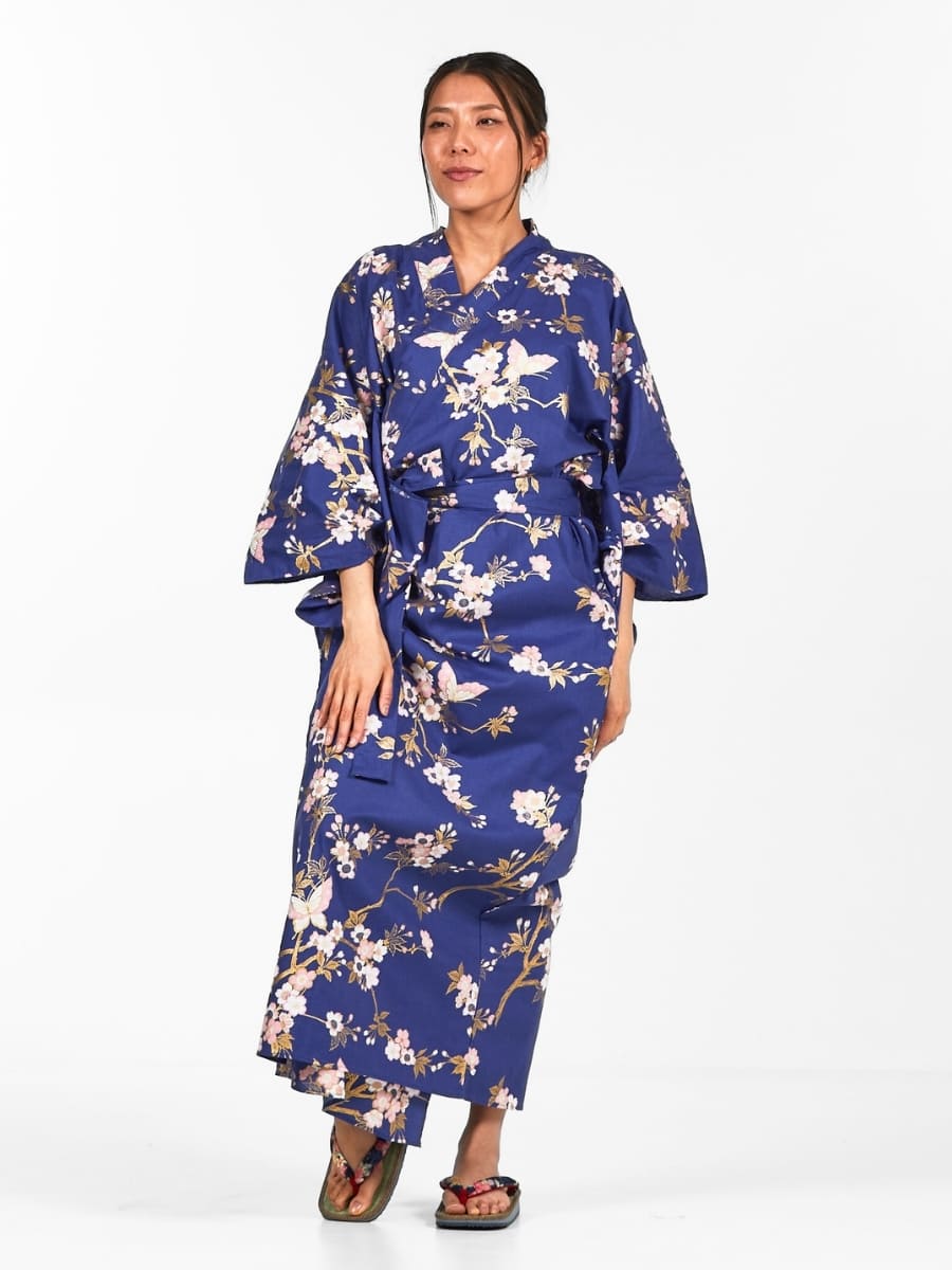Yukata Kimono Damen – Sakura & Schmetterling
