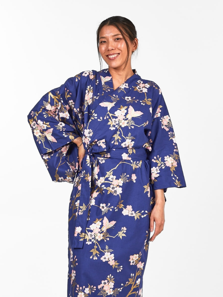 Yukata Kimono Damen – Sakura & Schmetterling