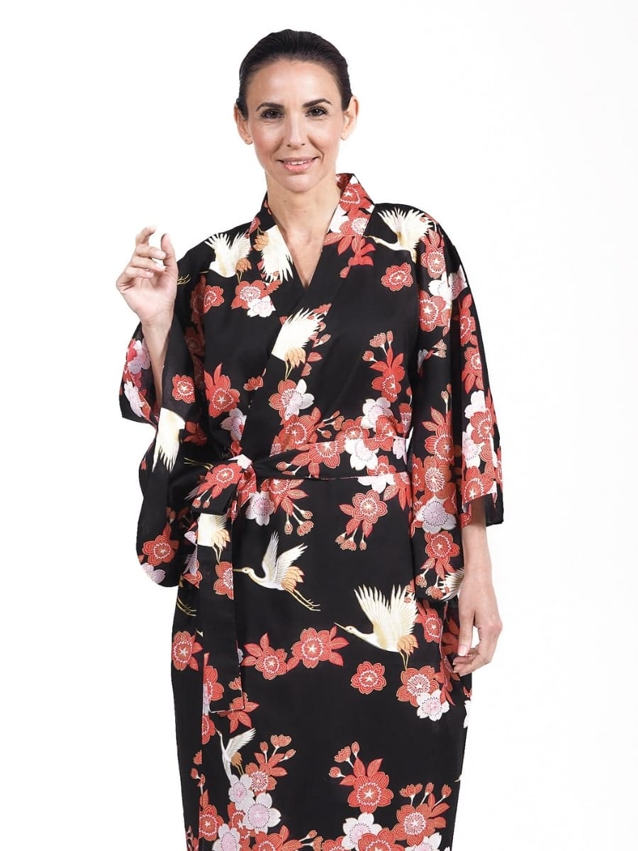 Yukata Kimono Damen – Tsuru to Ouka