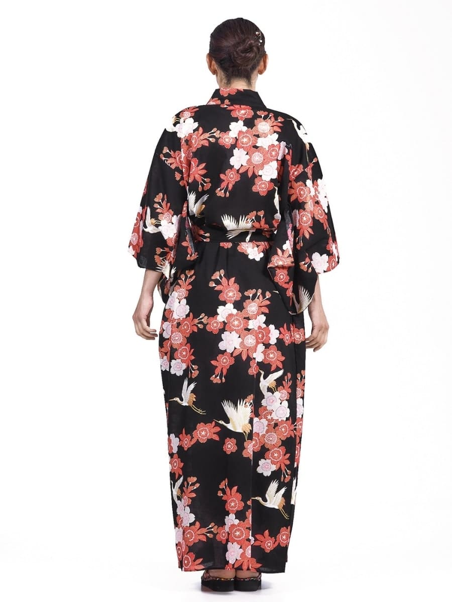 Yukata Kimono Damen – Tsuru to Ouka