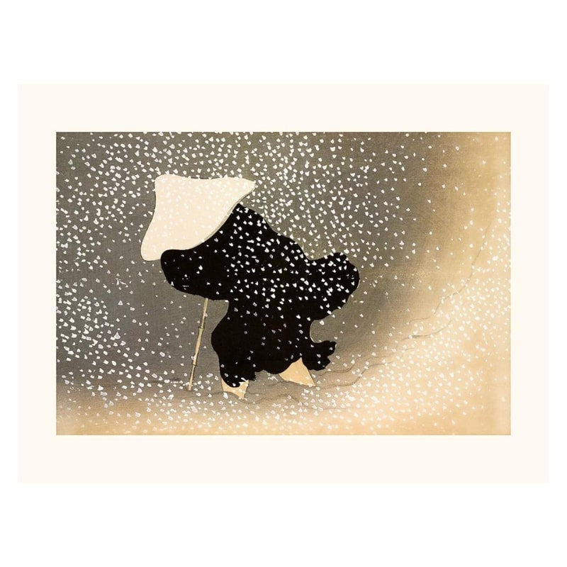 Japanisches Poster Schneesturm - A3