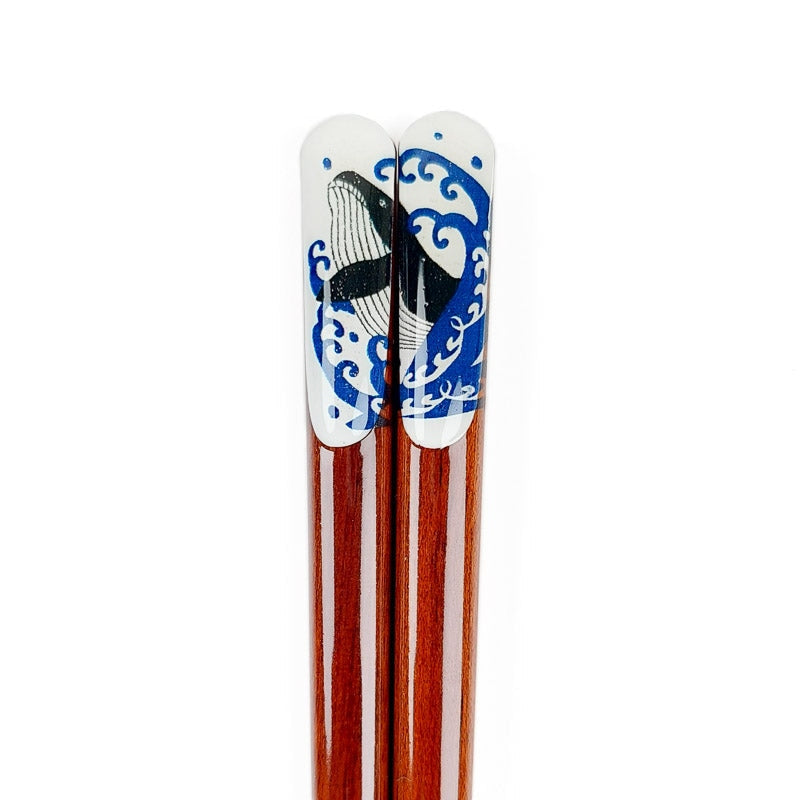 Japanische Essstäbchen Wal
