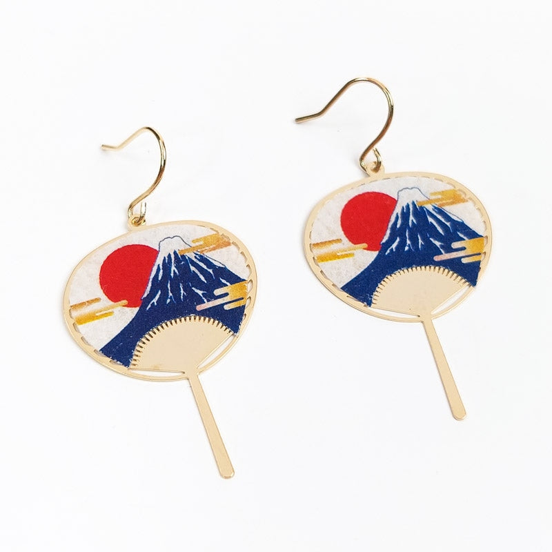 Uchiwa Fuji Ohrringe