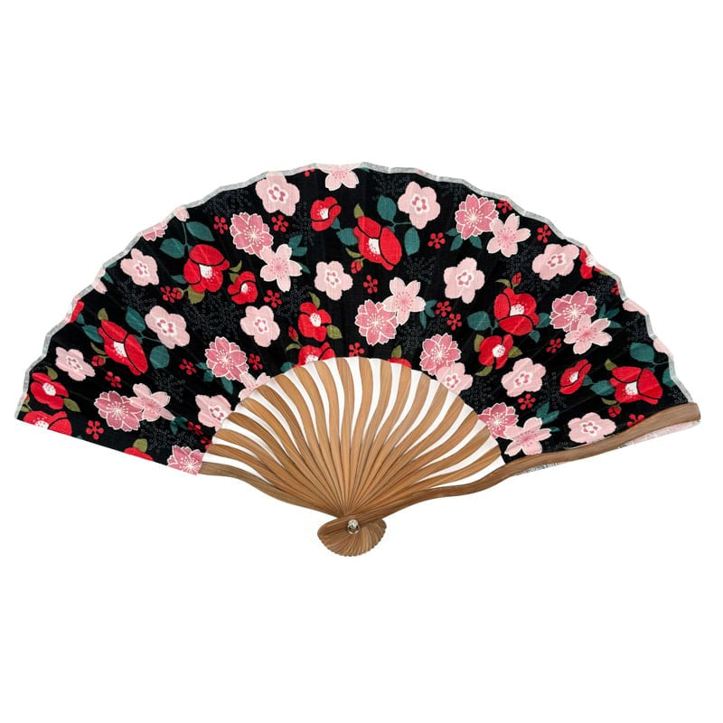 Hyogensha Japanischer Fächer Für Teezeremonie – Chabana Motiv, Aus Bambus & Papier, 15 Cm