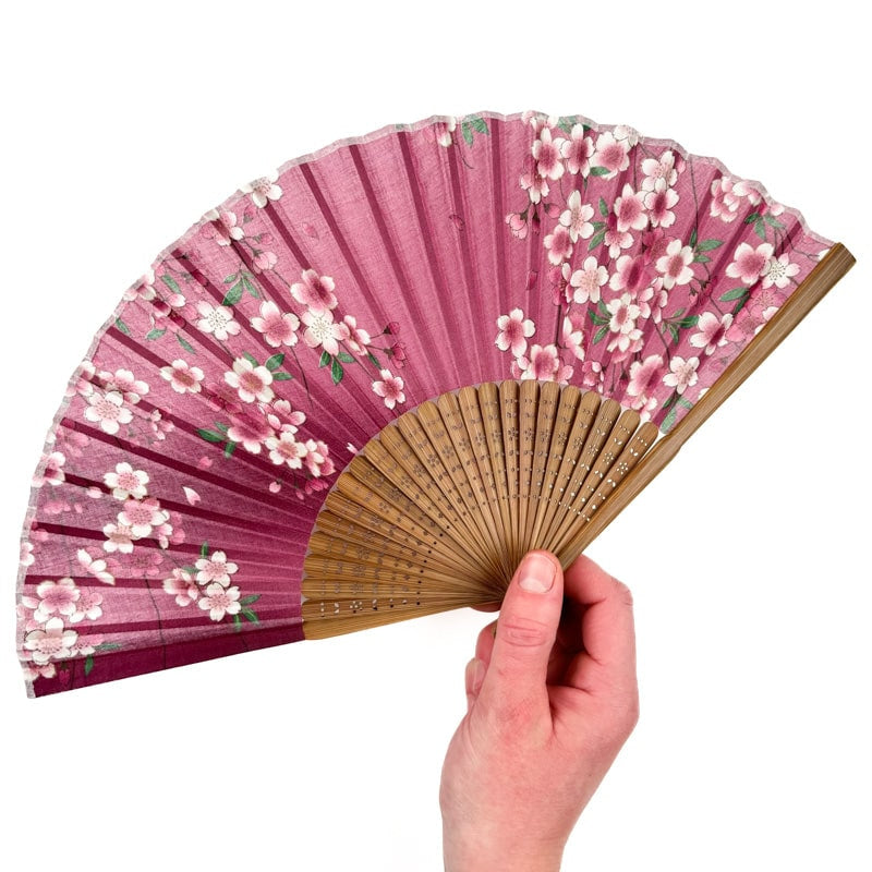 Japanischer Fächer Sakura Rosa